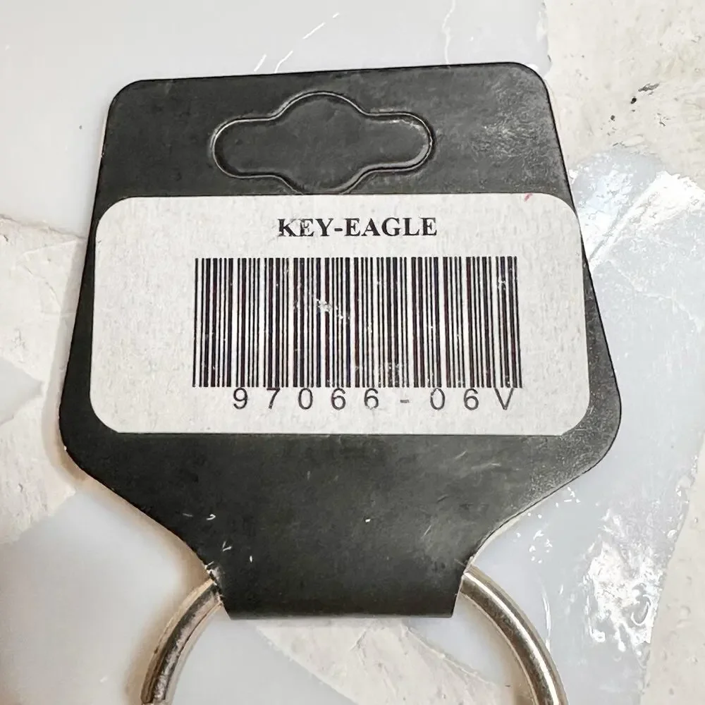 Harley Davidson Motorcycle Keychain GENUINE Eagle Silver Metal